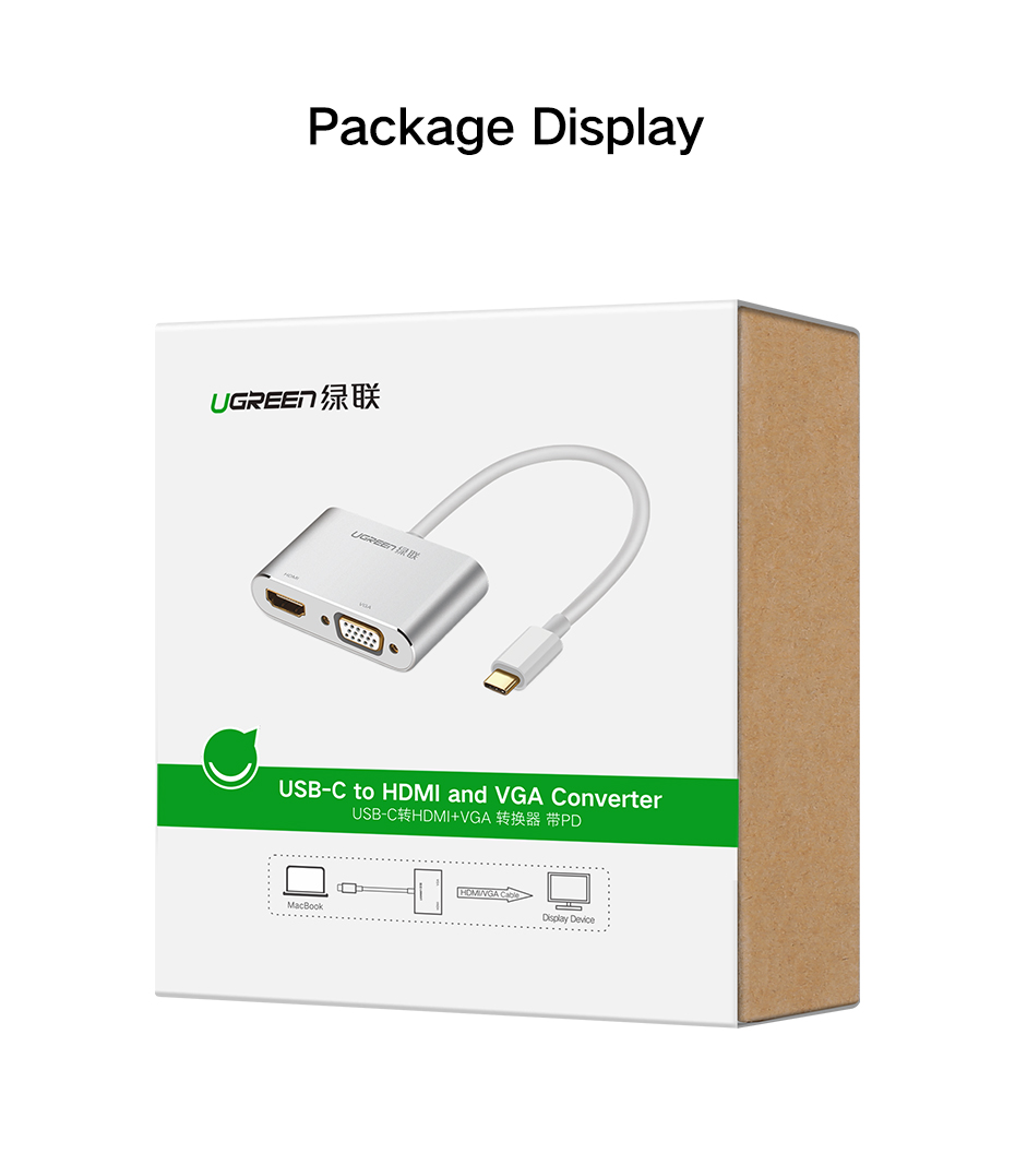 Ugreen CM162 Type-C to HDMI and VGA Converter