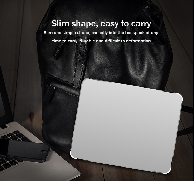 SeenDa IPS-12 Aluminum Alloy Mouse Pads for Office Luxury Simple Slim Matte