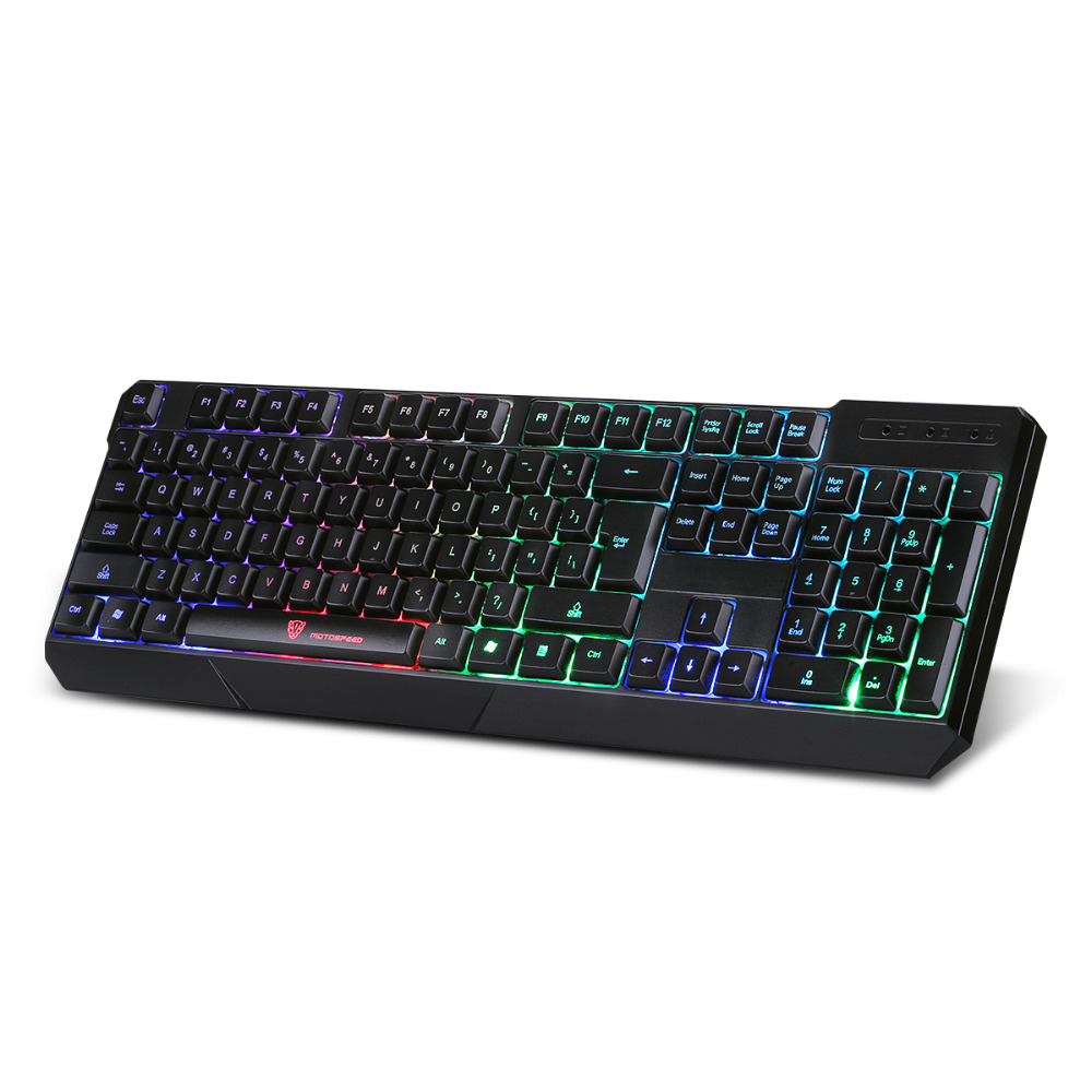 MotoSpeed K70L USB Gaming Keyboard wired 7 Color Backlight for Professional Players