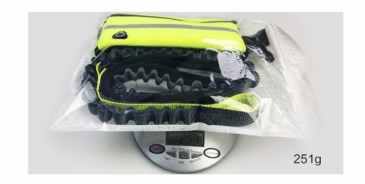 PUGGA Adjustable Nylon Dog Collar Leash with Waterproof Waist Bag