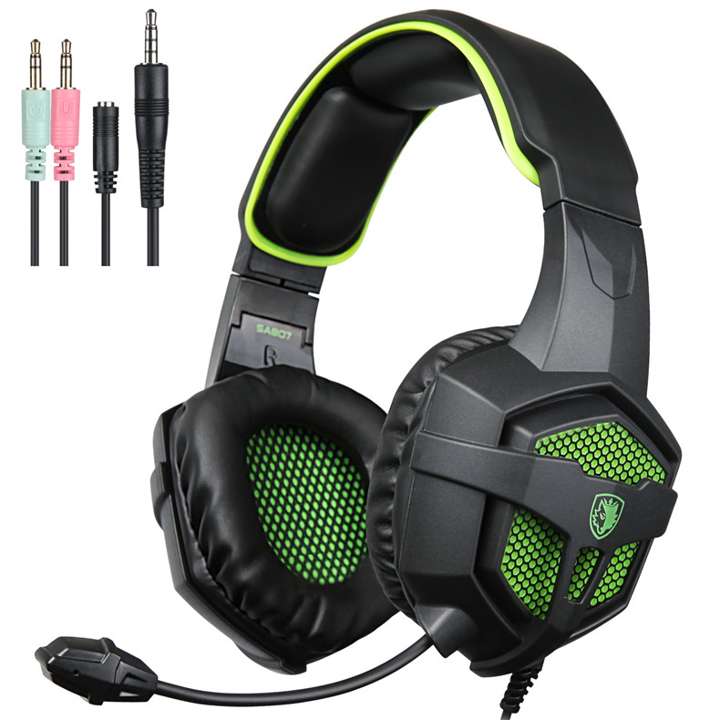 SADES SA807 Gaming Stereo Headset with Microphone for Gamer PC 