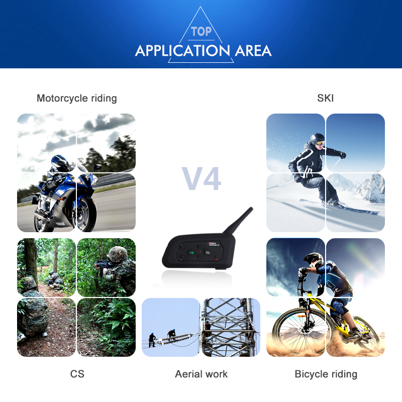 Vnetphone V4 Bluetooth BT Multi Motorcycle Intercom
