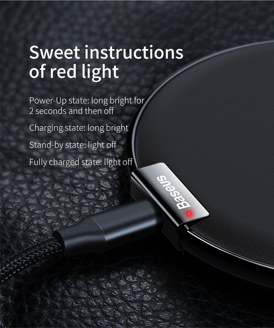 Baseus WXIX Desktop Wireless Charger with 1M USB Cable