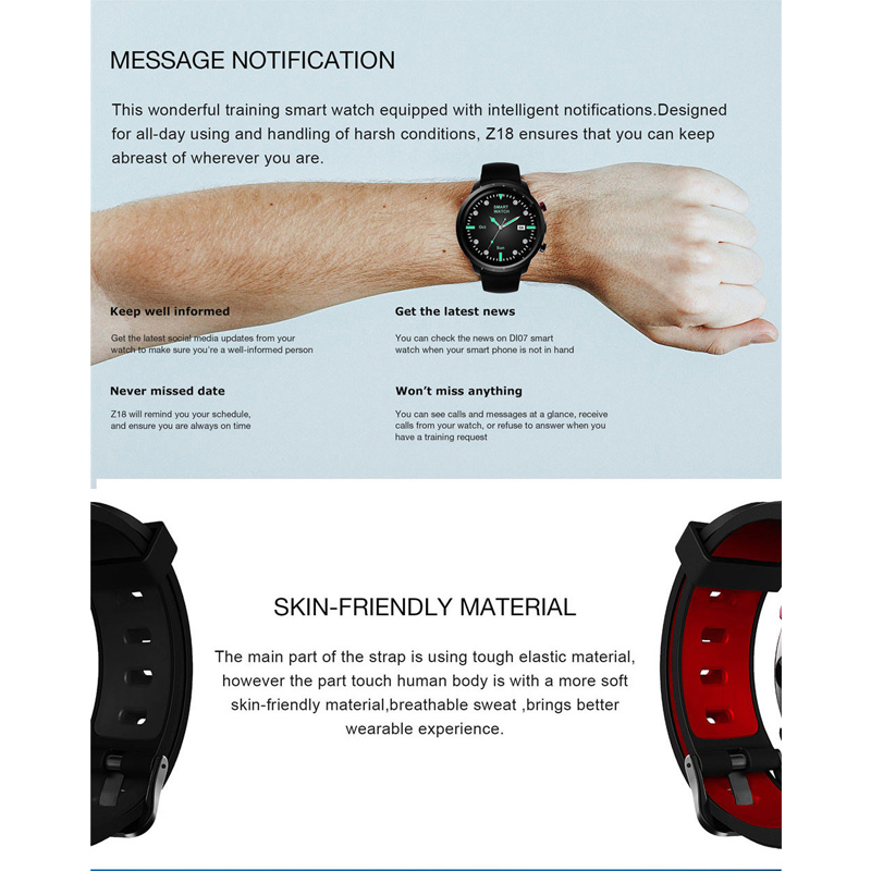 Z18 3G Android 5.1 Smartwatch Bluetooth WiFi GPS Heart Rate Monitor  