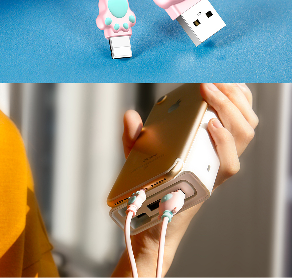 Baseus Cute Bear USB Charger Cable for iPhone 