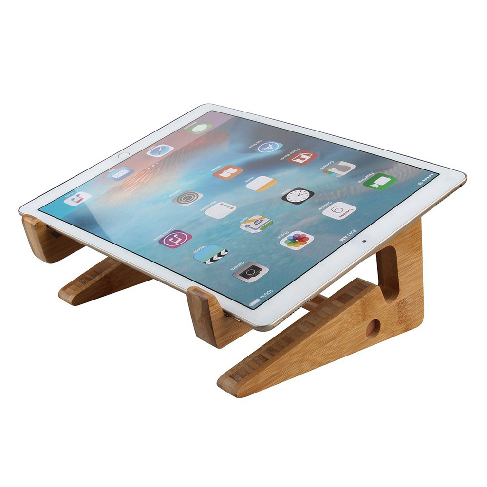 SeenDa Wooden Folding Desktop Stand Bracket for Laptop iPad Multifunction Detachable DIY