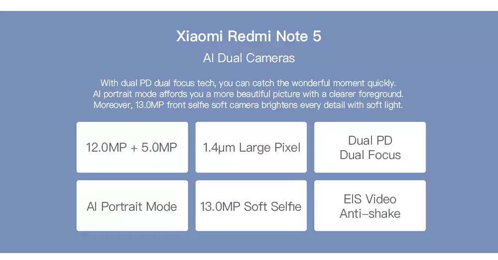 redmi note 5 smartphone