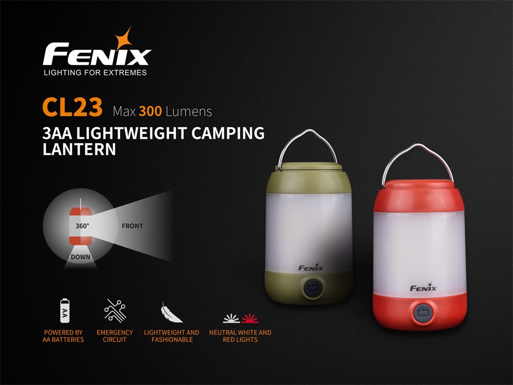 fenix cl23 camping lantern