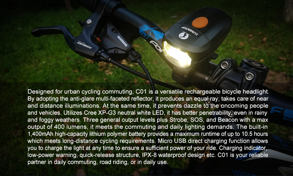 c01 bicycle front light