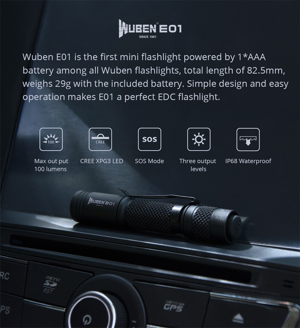 wuben e01 flashlight