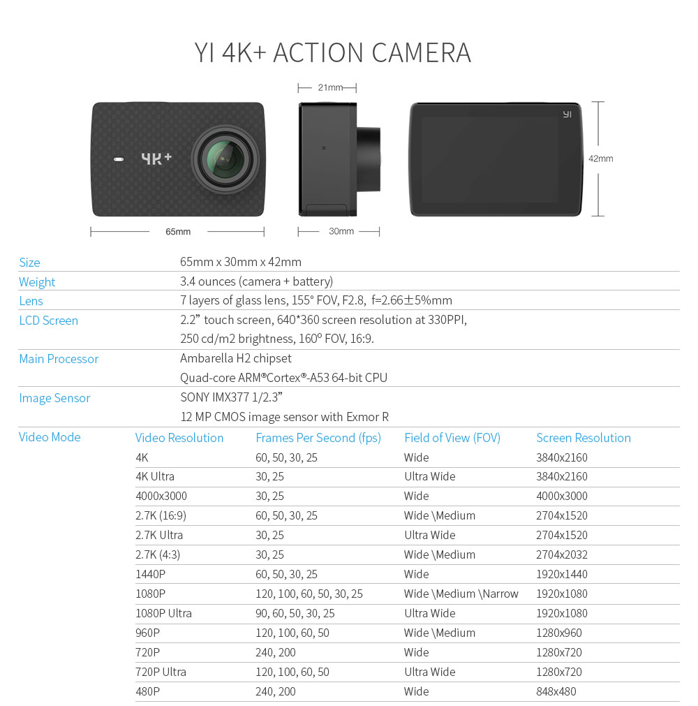 yi 4k plus camera