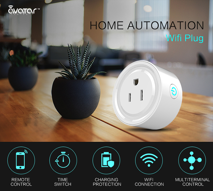 Avatar smart home WiFi plug for managing remotely