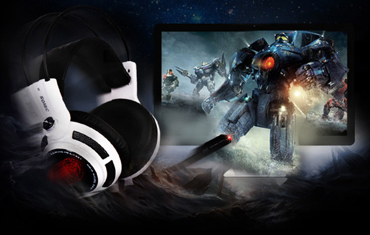 Somic G941 Gaming Headphone with Microphone Voice Control Virtual Surround