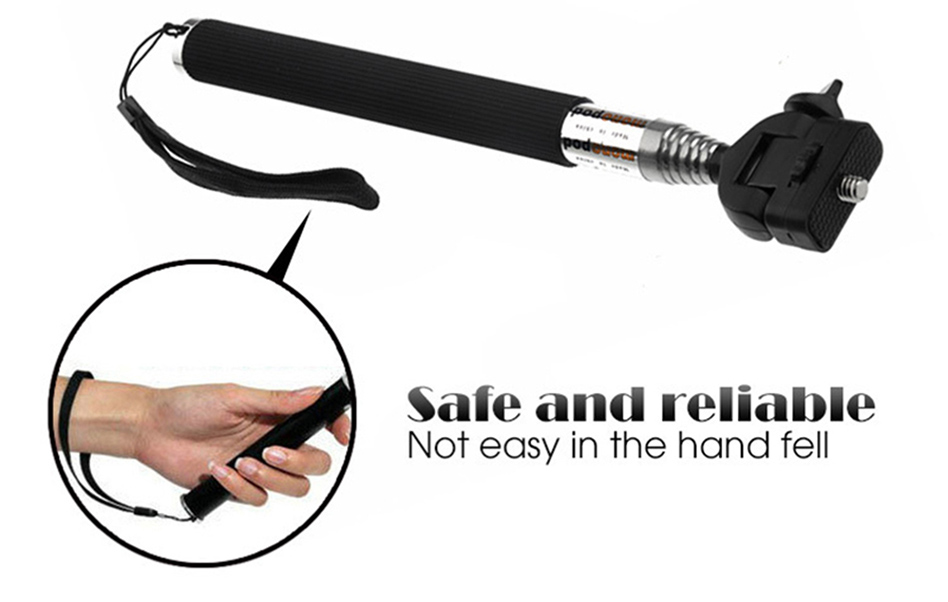 SOOCOO Retractable Handheld Monopod with Mount Adapter for Hero 4 3 + 2 1 SJ4000 SJ5000  