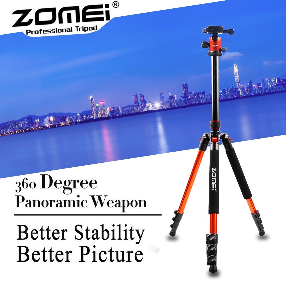 Zomei Q555 Professional Camera Tripod with Ball Head for Digital SLR Camera 