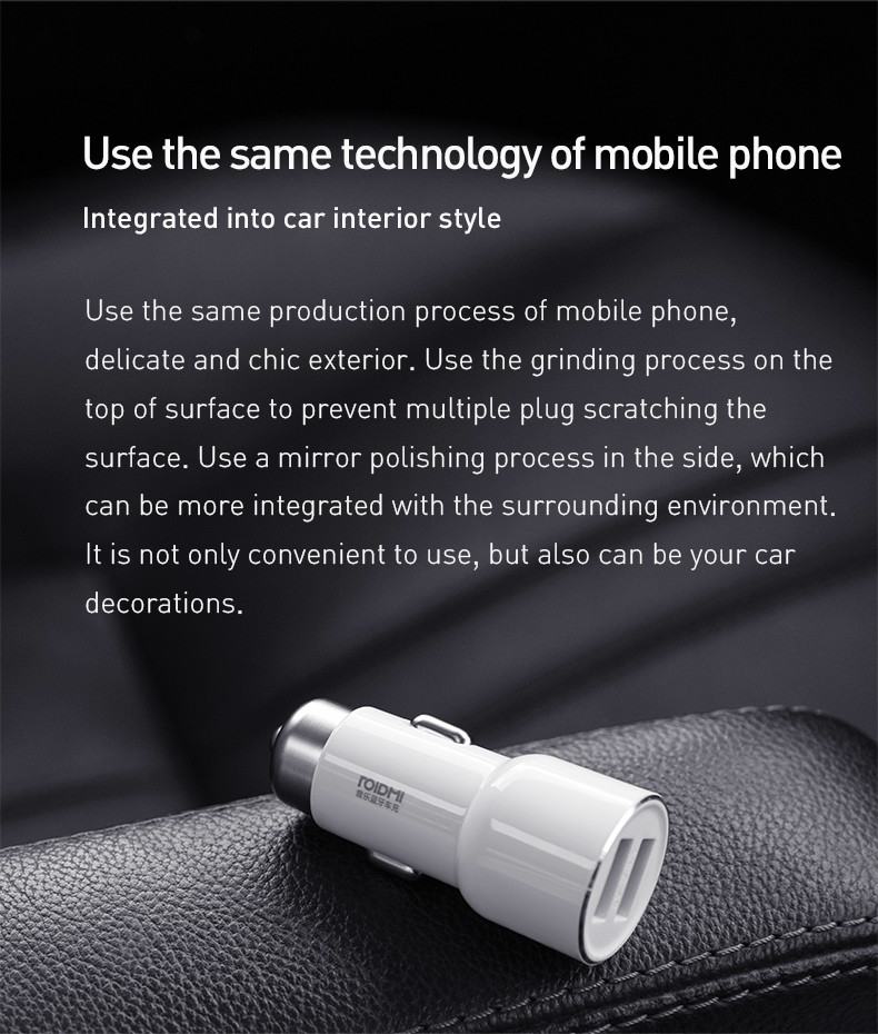 XIAOMI ROIDMI 3S Bluetooth Car Charger Cigarette Lighter  